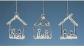 Ensemble de Trois Suspendus en Verre Nativit� Arbre de No�l D�corations