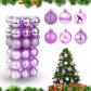 Lot de 36 Boules de No�l Assorties incassables pour Sapin de No�l, d�coration...