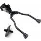 B�quille double pied pour v�lo de 26 � 28 pouces r�glable en hauteur en fer N...
