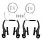2 Paires Frein velo.Set de Frein de V�lo Complet,Kit de frein de v�lo univers...