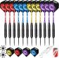 Jeu de fl�chettes � Pointe en Acier 28g avec tiges en Aluminium 4 Couleurs