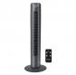 Ventilateur tour avec t�l�commande, puissance 50 W  3 vitesses, Sagres, Noir