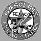 STICKER PINUP TEXACO GASOLINE MOTOR OIL PIN UP NOIR ET BLANC AUTOCOLLANT TB077