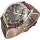 Bracelet vintage M�canique cuir Aseikon 5 37 mm ann�es 80 Belle Montre