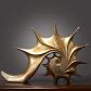 Coquille Statue en Polyr�sine Figure D�corative Moderne Sculpture Bureau Salo...