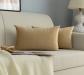 Paire de taies d'oreiller en velours pour canap� et lit, housses de coussins,...