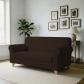 Iris  Housse de canap� �lastique, 96% Polyester   4% �lastom�tre, Marron, 3 P...