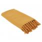 TX8159 Jet� de canap� en Coton gaufr� Jaune Ocre  D�coration int�rieure �l�g...