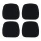 Lot de 4 Coussins de Chaise antid�rapants avec Housse en Velours � Carreaux  ...