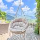 Fauteuil Suspendu, Capacit� 150 kg, Chaise Coton avec Coussin, Chaise Pivotan...