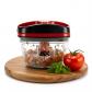 Hachoir et robot de cuisine manuel multifonction avec poign�e et couvercle, h...