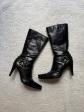 Sergio Rossi Black Vintage  Leather Boots