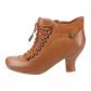 Vivianna Bottes � talons � lacets pour femme, brun clair, pointure 41