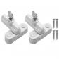 2x Verrous de S�curit� Fen�tre Bloqueur Ouvrant Blanc avec Cl� pour Portes et...
