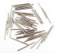 Lot de 50 clous en acier de 2 x 40 mm avec pointe coup�e sans t�te nickel�e