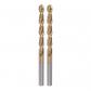 2pcs Foret H�lico�dal Bits 5.1mm Titane Enduit HSSE M42 Haute Vitesse Acier 8...