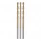 3pcs Foret H�lico�dal Bits 1.9mm Titane Enduit HSSE M42 Haute Vitesse Acier 8...