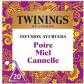 LOT DE 3  TWININGS of London Infusion poire miel cannelle