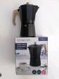 Cafeti�re Italienne en Aluminium noir   Expresso   9 Tasses 370ml TBE Comme Neuf