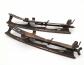 Ancienne paire de patins � glace Merkur, en acier   D73
