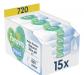 Pampers Harmonie Aqua, 720 Lingettes pour B�b� (15x48), Sans Platisque
