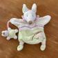 DOUDOU et Compagnie marionnette souris verte rose blanche L�onie et b�b� Maison