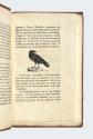 UZIER Le Triomphe du corbeau, Nancy, 1839 CURIEUSE APOLOGIE DU CORBEAU XVIIe