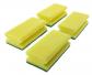 Lot de 4 �ponges � r�curer XXL  130 x 70 x 45 mm  Jaune