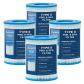 Lot de 4 filtres Taille 2 pour 58383  pour Filtre de Piscine pour 58383