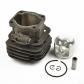 Lot de pistons cylindriques 44 mm pour tron�onneuse Dolmar 111 115 PS52 Makit...