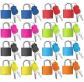 16 Pcs Cadenas Multicolore,Mini Cadenas � Bagage,Serrures de Valise avec Cl�s...