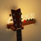 Support de guitare lumineux, �tag�re en bois massif avec support de m�diator,...