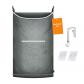 Panier � linge suspendu audessus du panier de porte pour ranger les v�tements...