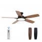 Ventilateur de plafond 132 cm avec lumi�re LED, moteur DC silencieux, 6 vites...