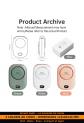 Ventilateur Tour de Cou 3en1 2000mAh 10H Autonomie 3 Vitesses USB C