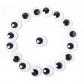 Lot de 200 yeux mobiles autocollants  20 mm  Yeux en plastique  Yeux mobiles ...