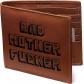 Portefeuille homme cuir marron Bad Mother Fucker Pulp Fiction billet  cb coffret