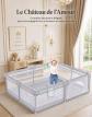 Parc b�b� s�curis� XXL avec filet respirant   porte