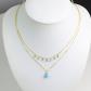 collier gold filled pierre pr�cieuse fine turquoise d'Arizona 2508