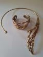 Parure collier bracelet cuivre et laiton