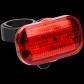 Phare feu arri�re v�lo rouge 5 LED fixation tube de selle