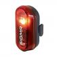 Eclairage velo a pile arriere sur tige de selle sigma curve rouge livre avec 2 p