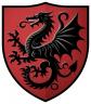 STICKER BLASON DRAGON AUTOCOLLANT LAMINE (film protecteur) 100% france DZ036