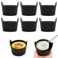 6PCS Silicone Air Fryer Plat R�utilisable, Cuit Oeuf Micro Onde Moule, Access...