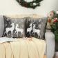 Lot de 2 Taie d'oreiller D�corative de No�l, 2PCS 45x45cm Housses de Coussin ...
