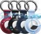 Airtag Lot de 4 �tuis Airtag en Silicone �tanche avec Portecl�s pour Portefeu...