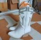 Bottes santiags blanches et argent�es   Style Festival - Cowboy | Taille 37