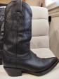 santiags femme, GO WEST, noires, pointure 38, tr�s bon �tat comme neuf, pied fin