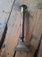 Acien Bougeoir en bois et laiton D�coration Vintage