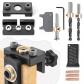 8-10-15 mm Gabarit de per�age, kit de guide de per�age en bois 3 en 1 avec cl...